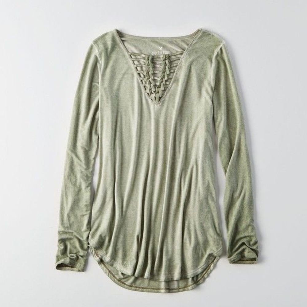 AEO SOFT & SEXY KNOTTED T-SHIRT